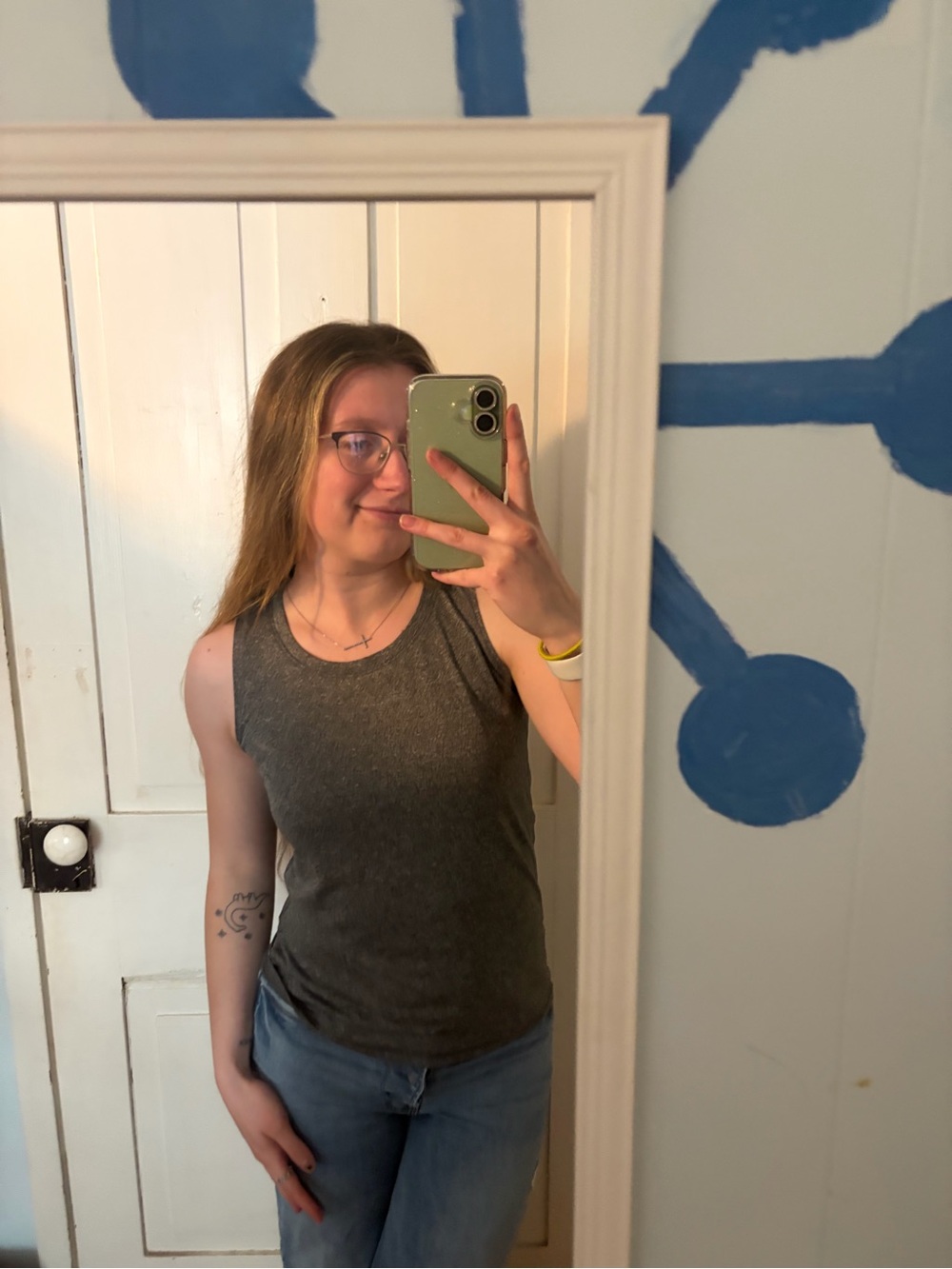 Champion gray workout tank top